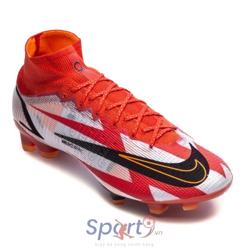 Nike Mercurial Superfly 8 Elite FG CR7 Spark Positivity - Chile Red/Black/White/Total Orange